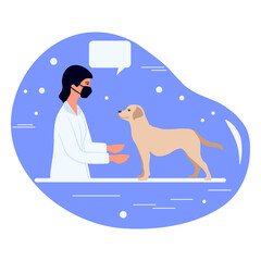 People Pet Dog Visit Doctor Veterinarian Clinic