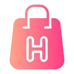shopping bag gradient icon