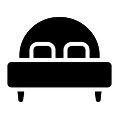 bed glyph icon