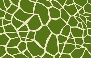 The green pattern is like a turtle shell foam.