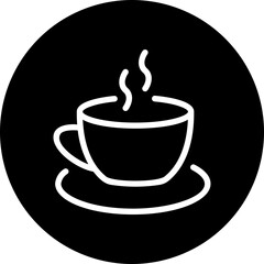 coffee glyph icon