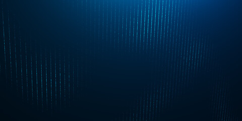 Blue particles wave background. Abstract dynamic mesh. Big data technology.	