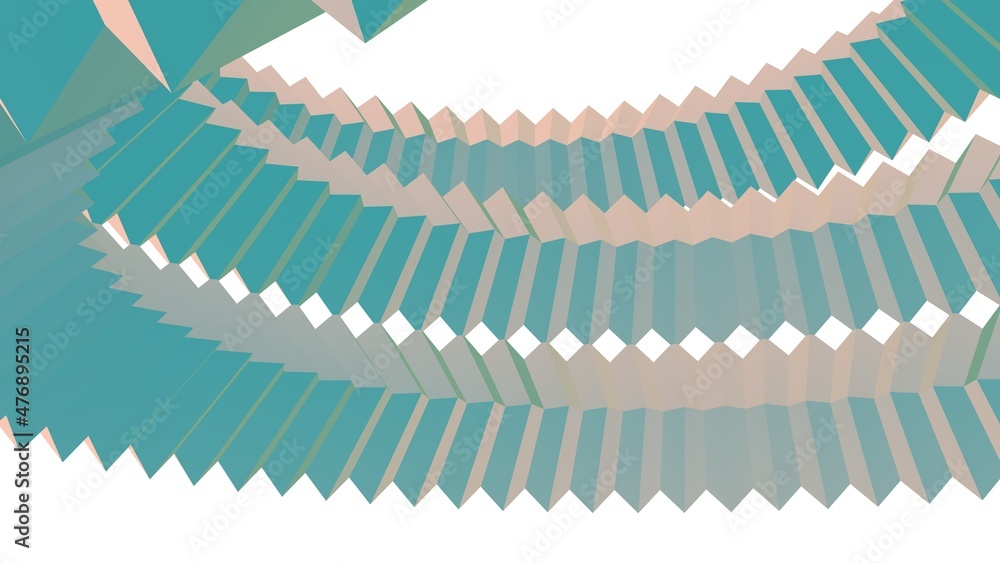 Aufkleber abstract illustration from primitive shapes. minimalism. polygon pattern.