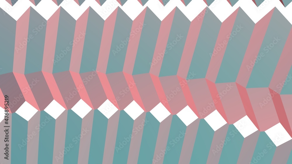Aufkleber abstract illustration from primitive shapes. minimalism. polygon pattern.