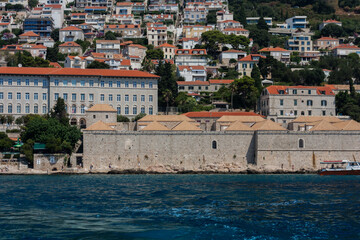 View of the old landmark Dubrovnik old town, Croatia, Adriatic coast
