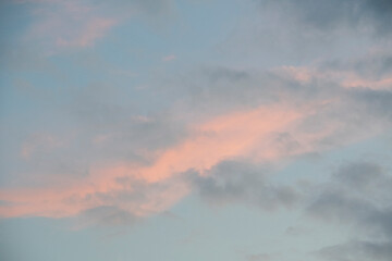 Fototapeta na wymiar Landscape of Cirrus clouds in Heidelberg Baden Wurttemburg Germany