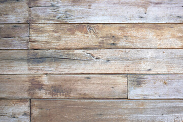 Obraz na płótnie Canvas Old brown wood plank wall background.