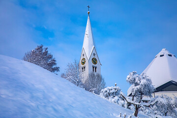 Kirche - Winter - Seifriedsberg - Bihlerdorf - Blaichach - Winter 