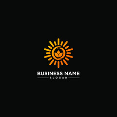 Sun Rise Modern Vector Logo