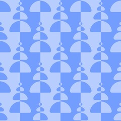 Rounded abstract seamless pattern - accent for any surfaces.
