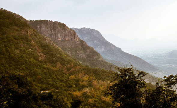 Three layered mountain of western ghats yercaud beautiful view