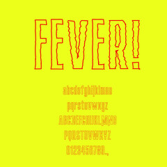 Fever Outline font is a distorted font, structured to bring modern and coldish factor to designs and crafts.