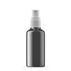 50ml Silver Glass Mist Spray Bottle. Isolated