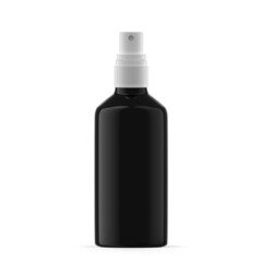 100ml Black Glass Mist Spray Bottle. Isolated