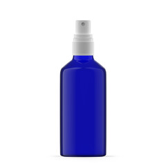 100ml Blue Glass Mist Spray Bottle. Isolated