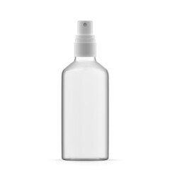 100ml Clear Glass Mist Spray Bottle. Isolated