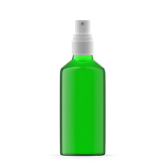 100ml Green Glass Mist Spray Bottle. Isolated
