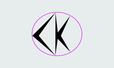 CKO or KCO letter logo design.