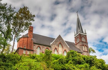 Fototapeta na wymiar Saint Peters Catholic Church, Harpers Ferry, West Virginia, USA