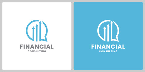 modern financial consulting logo design inspiration