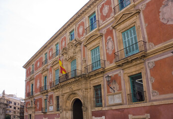 Fototapeta na wymiar Episcopal Palace in Murcia, Spain
