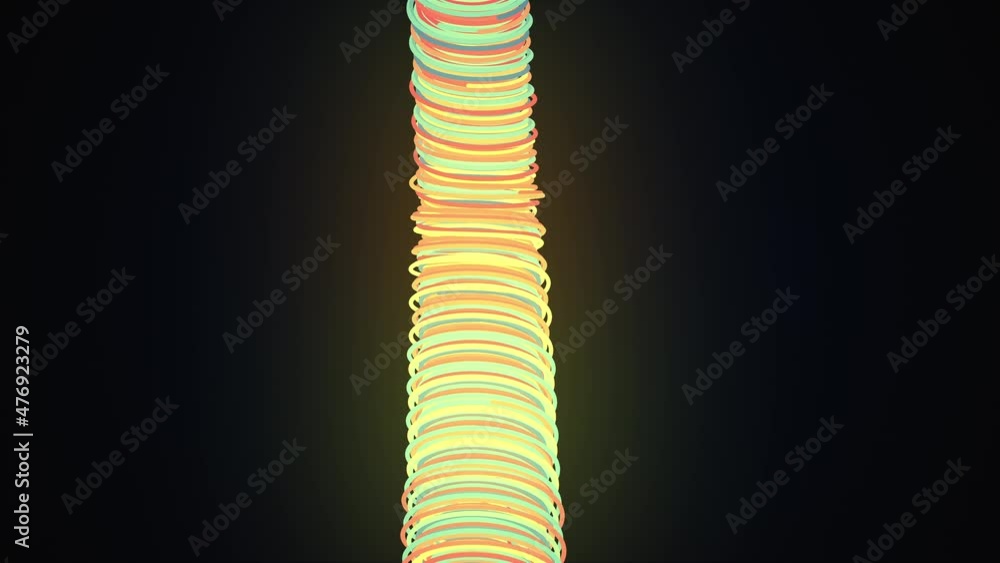 Aufkleber twisting weave 3d rendering of lines in minimalist design. abstract digital textures tangled and com