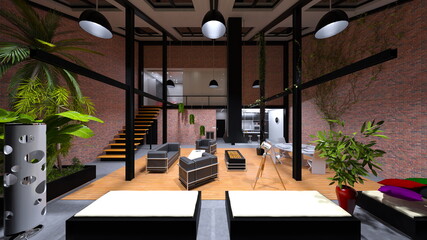 モダンな居住空間