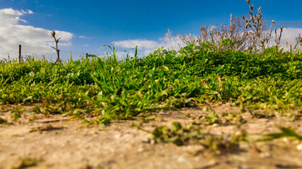 Obraz premium Aerial drone viewpoint on Stair of the Turks. Scala dei Turchi is a rocky cliff on the southern coast of Sicily, Italy