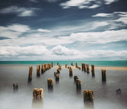 pier in the sea © idleman