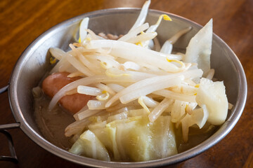 とても美味しい日本の一般家庭の鍋もの