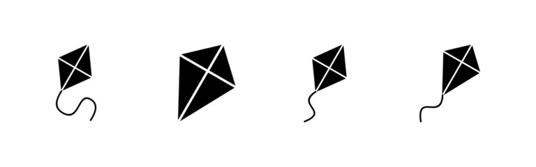 Kite icons set. kite sign and symbol