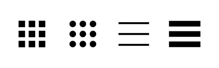 Menu Icons set. web menu sign and symbol. hamburger menu symbol