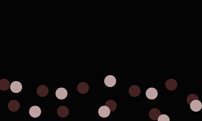 black background with stack of circles below
