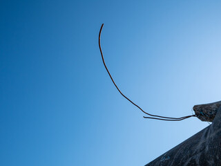 壊れたコンクリート管