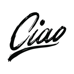 Ciao hand drawn word with texture © Iggyppo