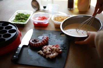 自宅で作るたこ焼き