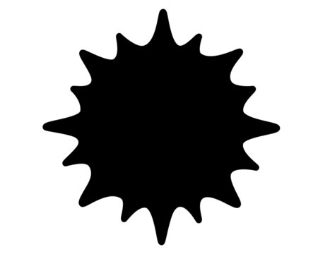 Solar eclipse, sun - picture for a logo or pictogram. Eclipse picture for sign or icon