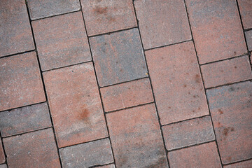 Background image of neatly laid paving tiles for the exterior