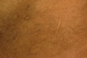 A close-up of tanned pig leather.