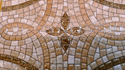 mosaic tiles in the palace