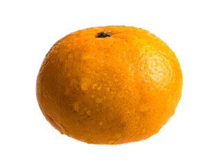 Mandarin fruit isolated on white background