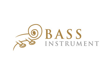 
Cello / Bass Clef instrument with initial C logo design inspiration