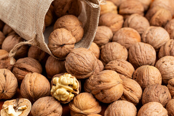 There were walnuts in abundance on the table