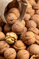 There were walnuts in abundance on the table