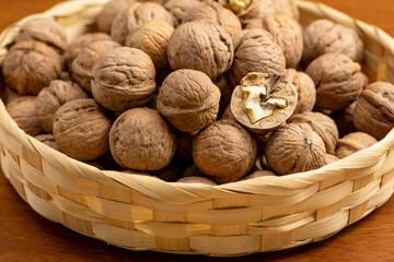 There were walnuts in abundance on the table