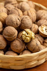 There were walnuts in abundance on the table