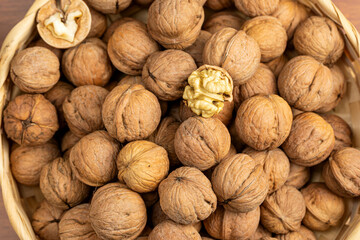 There were walnuts in abundance on the table