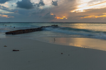 An idyllic beach on Isla Mujeres, Mexico