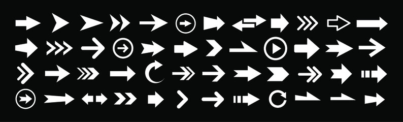 Illustration vector graphic of arrow icon black and white
fit for show the way