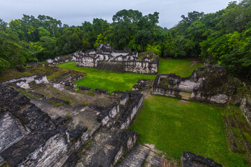 Fototapeta na wymiar Ancient Maya temple in Tikal, Guatemala.